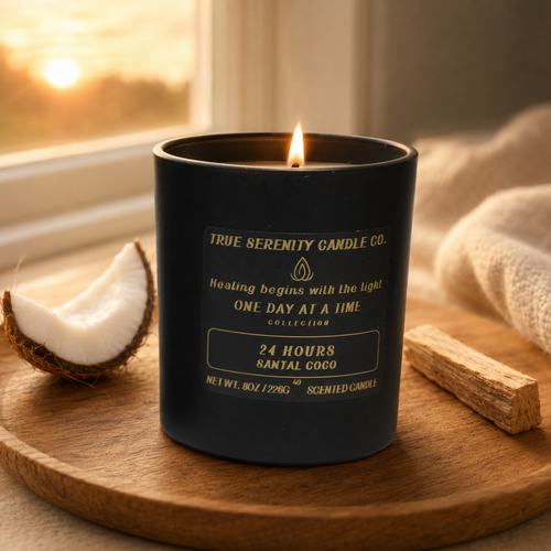 24 Hours Soy Candle — Stay Present, One Day At A Time